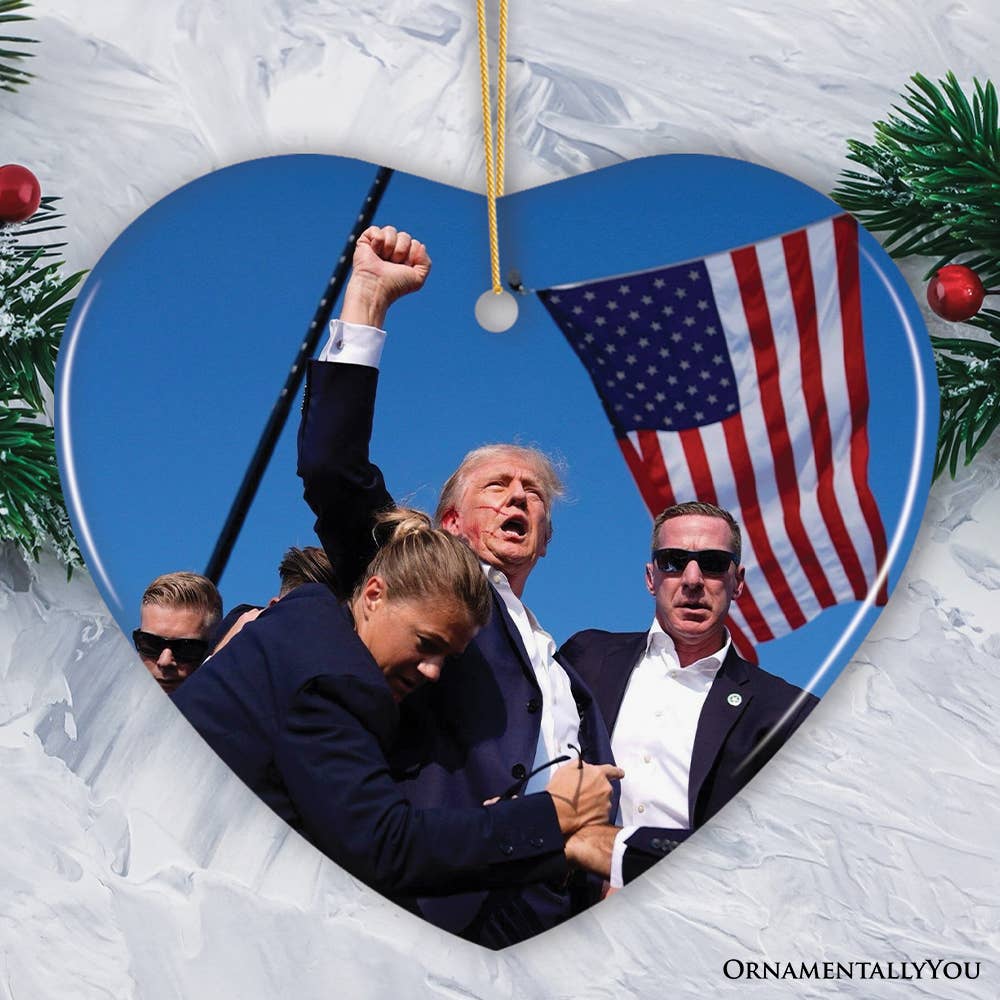 Donald Trump Failed Attempt 2024 Support Ornament