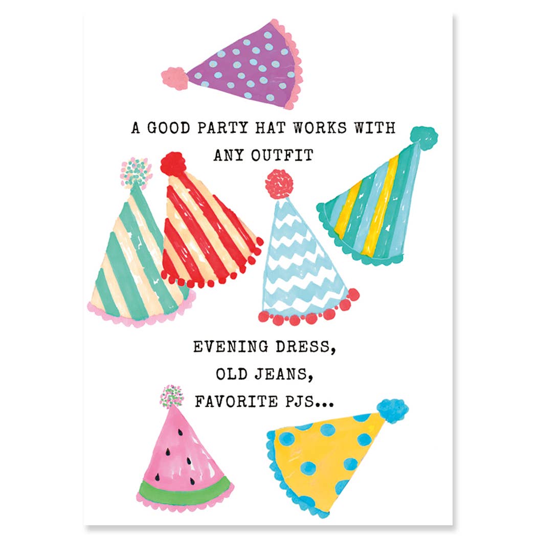 Party Hat Birthday Card - Beau Kisses