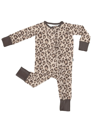 Classic Leopard Zip Convertible Ruffles Pajamas - Beau Kisses