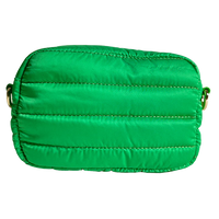 Ella Quilted Puffer Camera Bag Green ONLINE ONLY - Beau Kisses