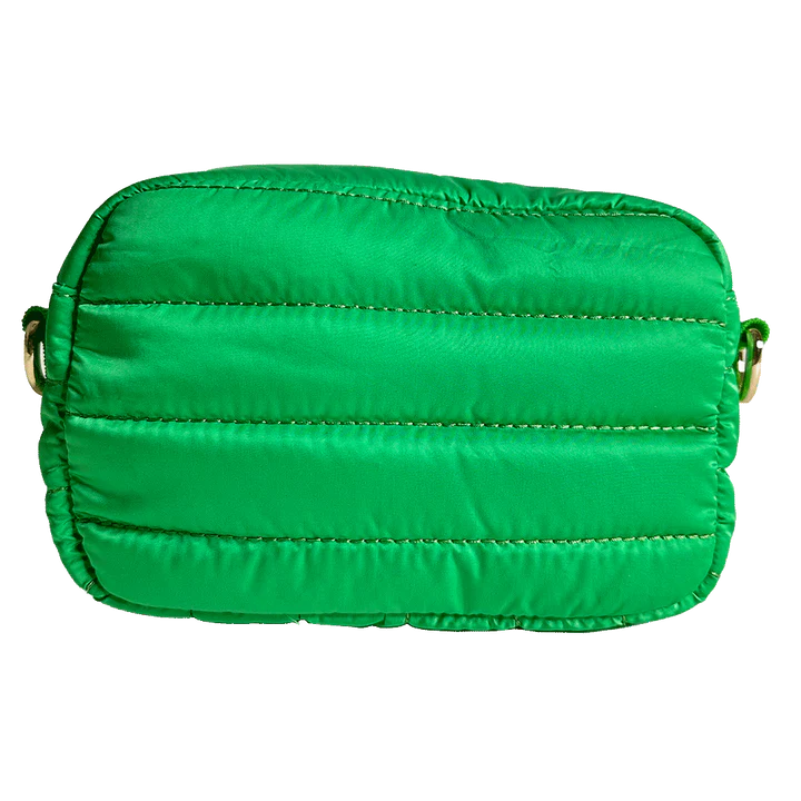 Ella Quilted Puffer Camera Bag Green ONLINE ONLY - Beau Kisses