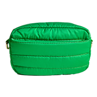 Ella Quilted Puffer Camera Bag Green ONLINE ONLY - Beau Kisses