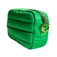 Ella Quilted Puffer Camera Bag Green ONLINE ONLY - Beau Kisses