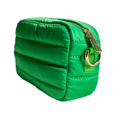 Ella Quilted Puffer Camera Bag Green ONLINE ONLY - Beau Kisses