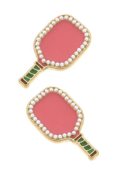 Ellie Pickleball Paddle Stud Earrings - Beau Kisses