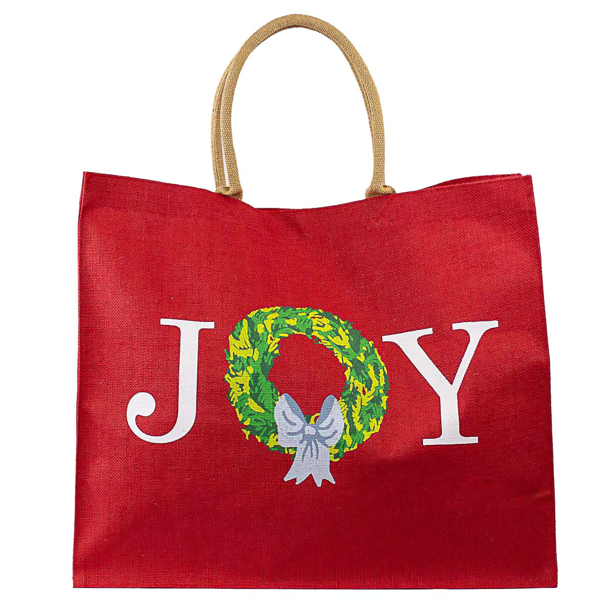 Joy Wreath Caryall Tote Red