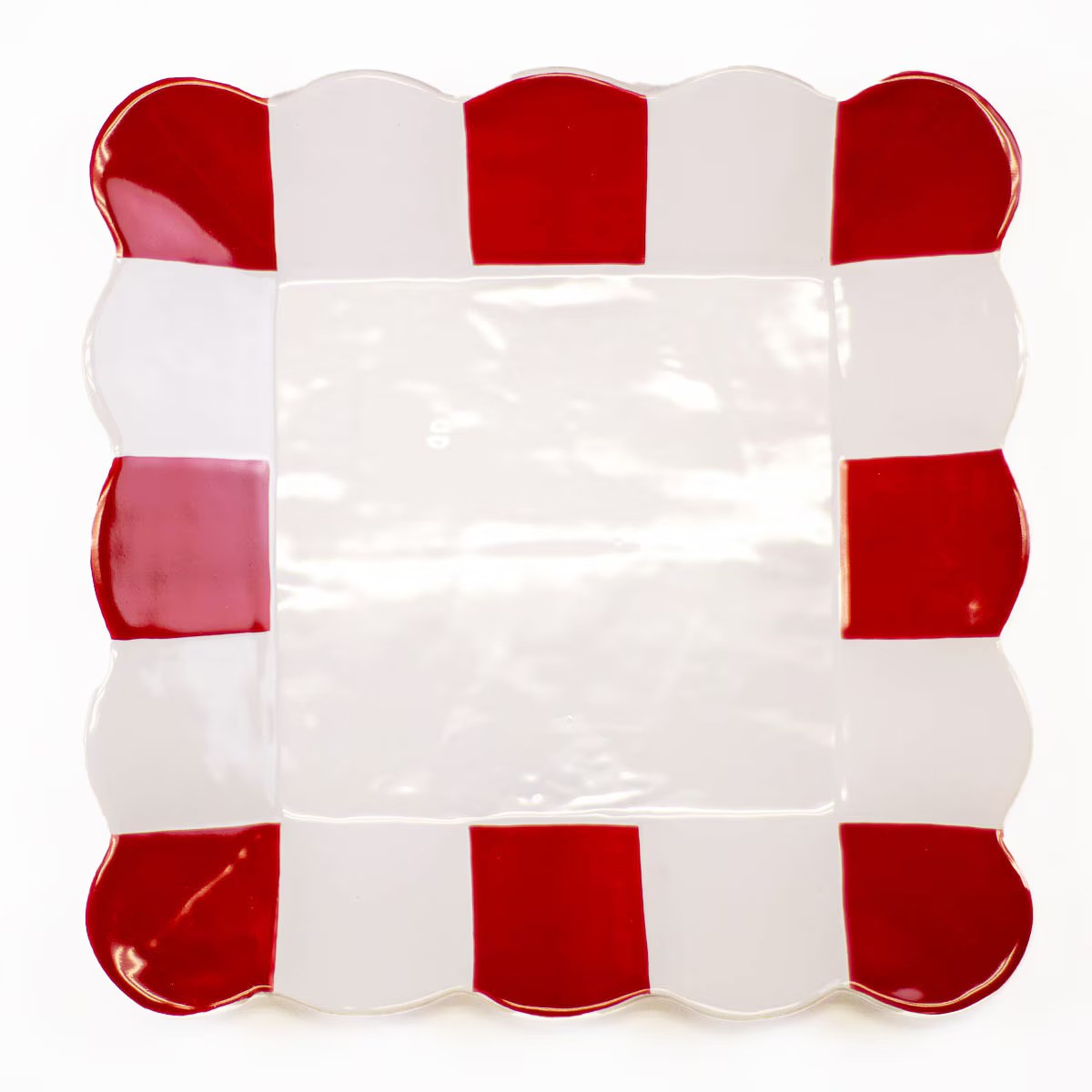 Scalloped Square Platter