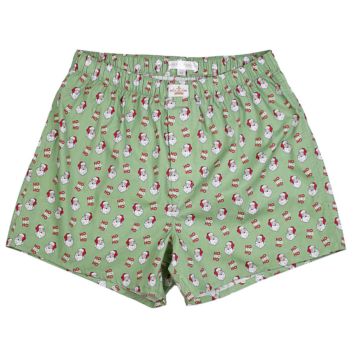 Men's HoHoHo Santa Boxers Sage