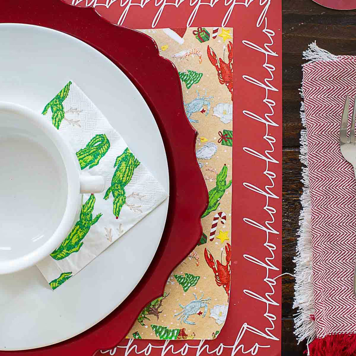 Holiday Paper Placemats Set of 25