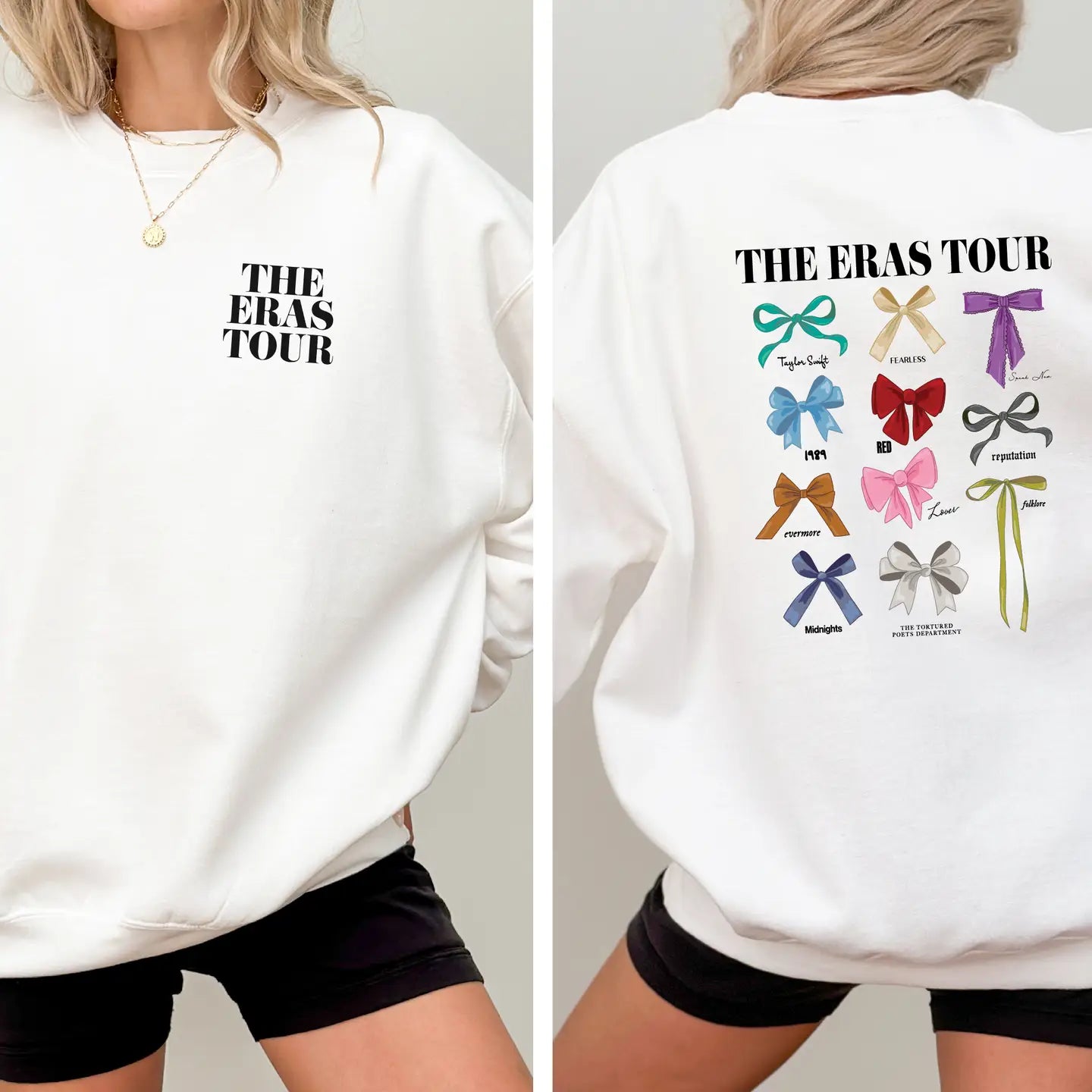 Preorder: Taylor Sweatshirt Bows Concert Ash