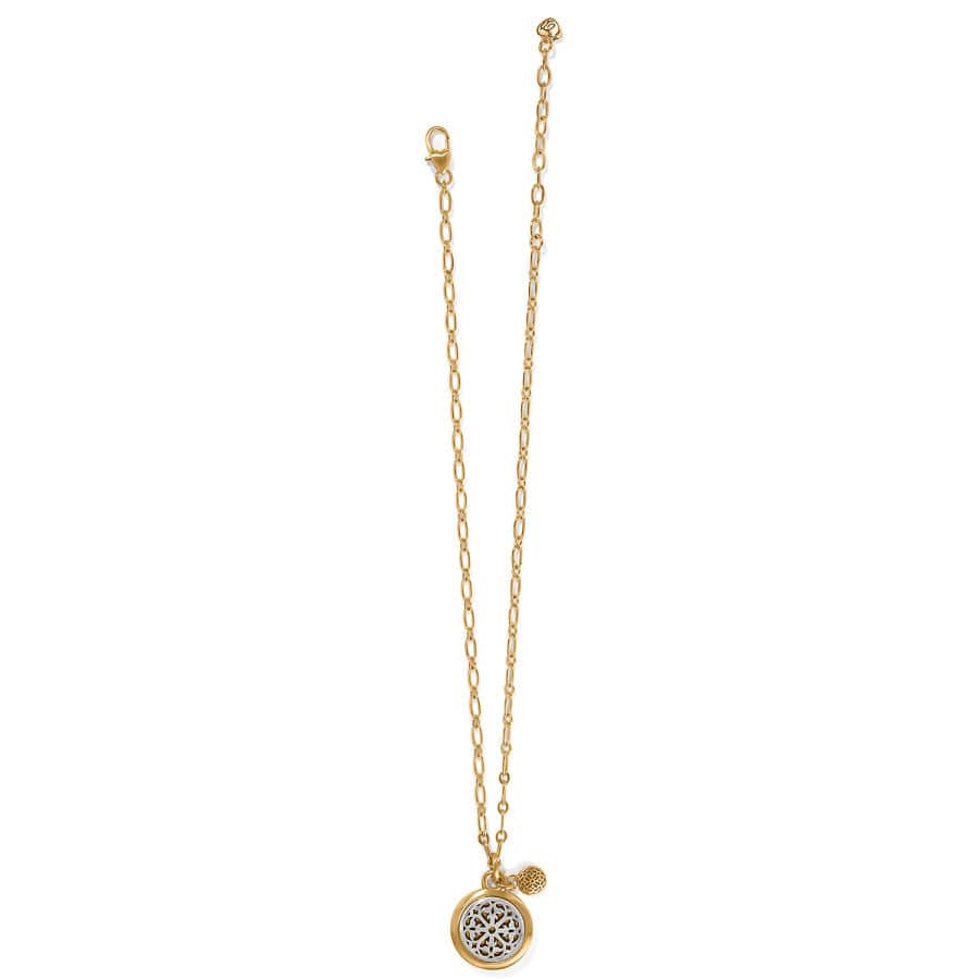 Ferrara Two Tone Luce Small Pendant Necklace Silver and Gold