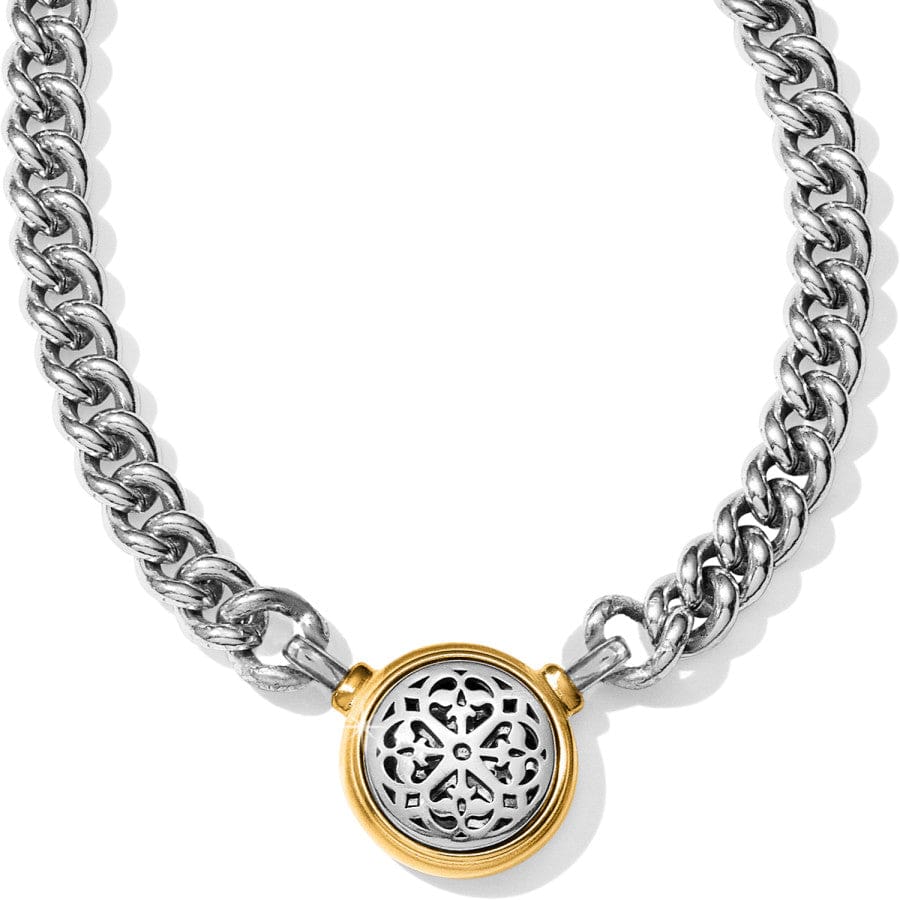 Ferrara Two Tone Necklace Silver and Gold