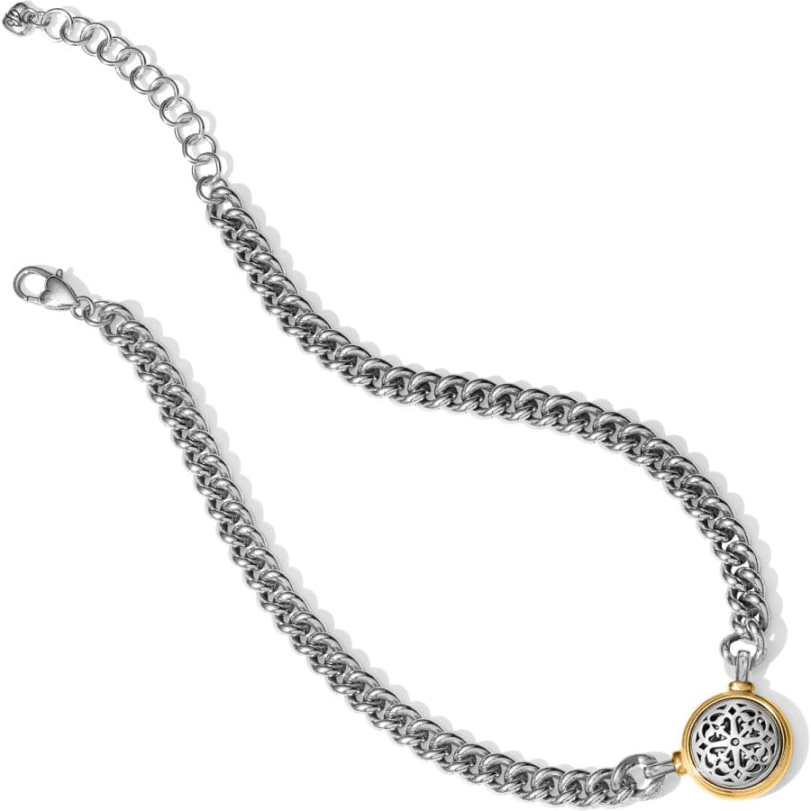 Ferrara Two Tone Necklace Silver and Gold