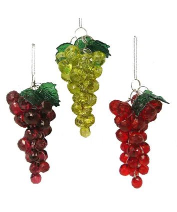 Beaded Grapes Ornament Assorted - Beau Kisses