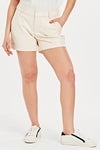 North Hampton Short High Rise Rolled Hem Bone - Beau Kisses