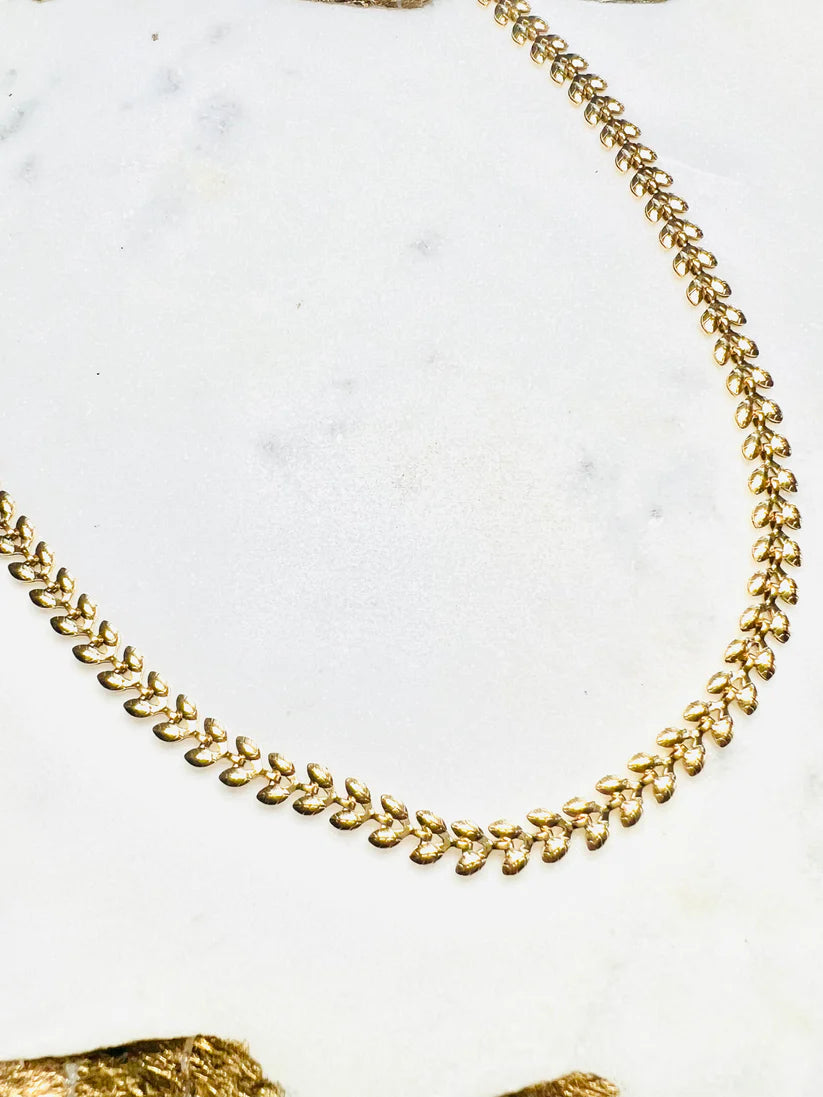 Emory Floral Necklace 18K Gold