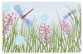 Dragonfly Vinyl Placemat 17in x 11in - Beau Kisses