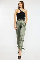 HIGH RISE BELTED JOGGER OLIVE - ONLINE ONLY - Beau Kisses