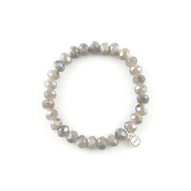 Bracelet Beaumont 8mm Gold Lt. Grey - Beau Kisses