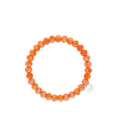 Bracelet Beaumont 8mm Gold Orange - Beau Kisses