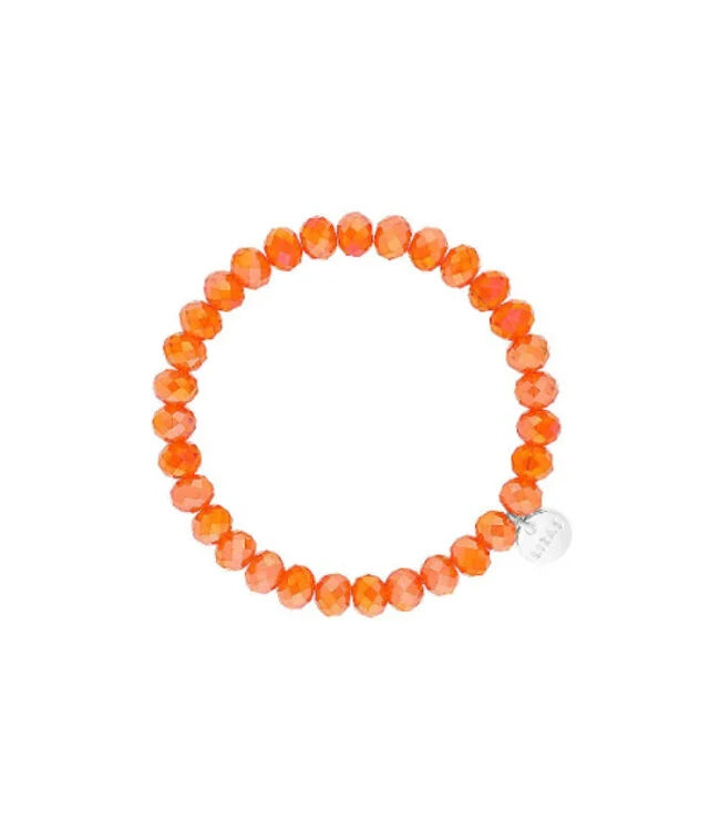 Bracelet Beaumont 8mm Gold Orange - Beau Kisses