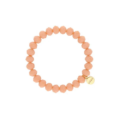 Bracelet Beaumont 8mm Gold Apricot - Beau Kisses