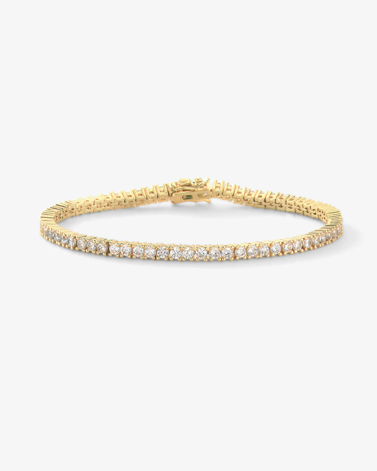 Heiress Tennis Bracelet Gold and White Diamondettes