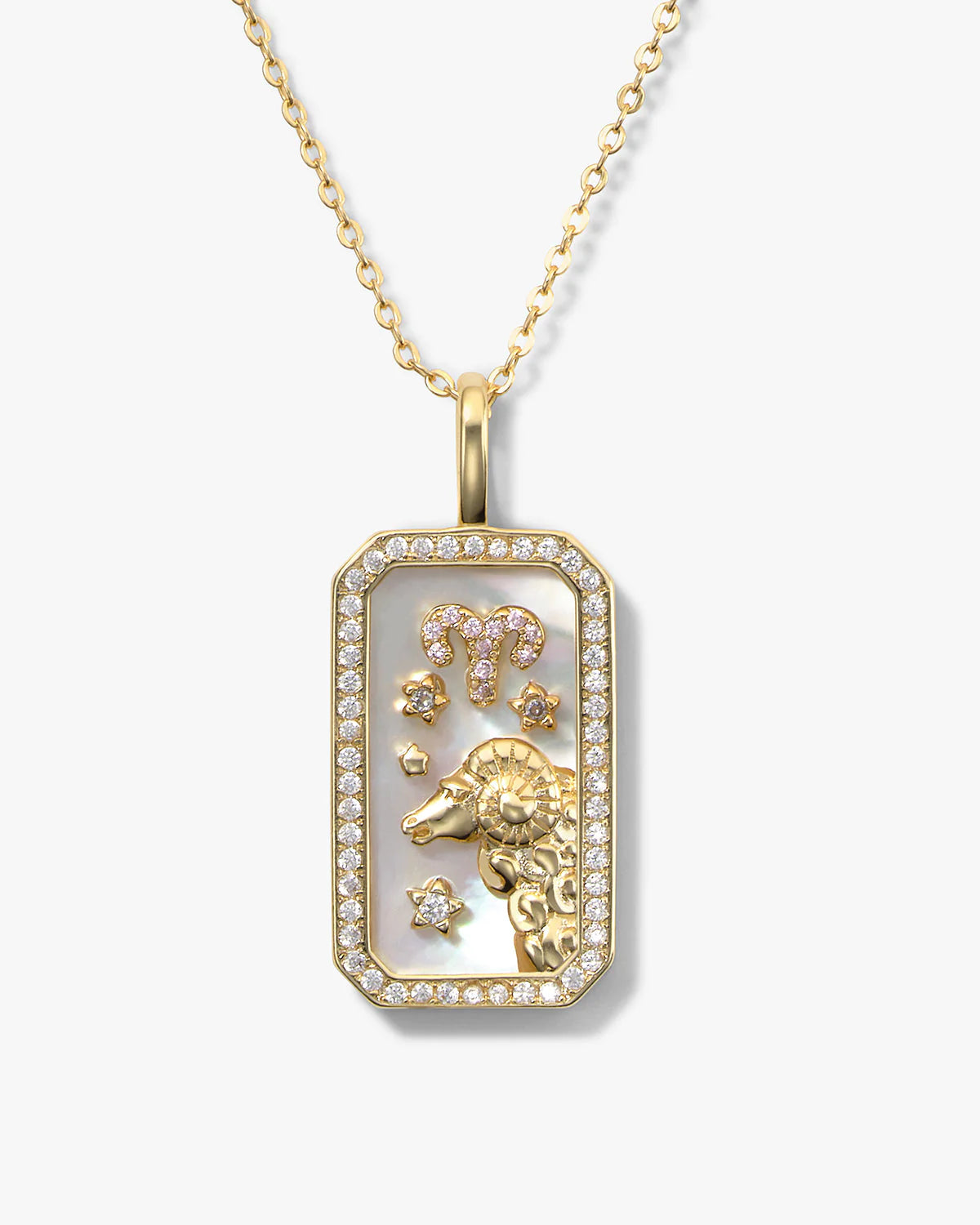 Zodiac Amulet Necklace Gold
