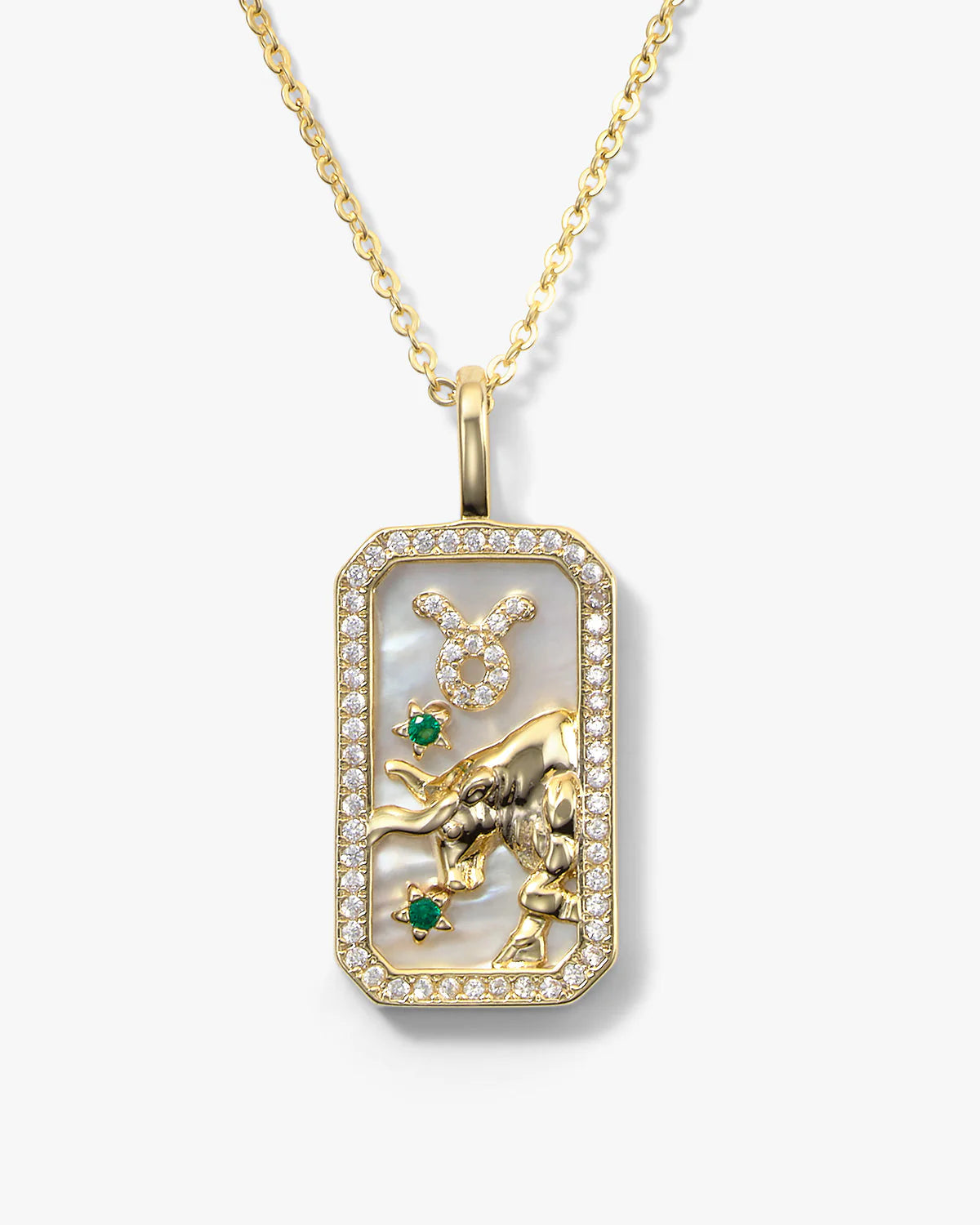 Zodiac Amulet Necklace Gold