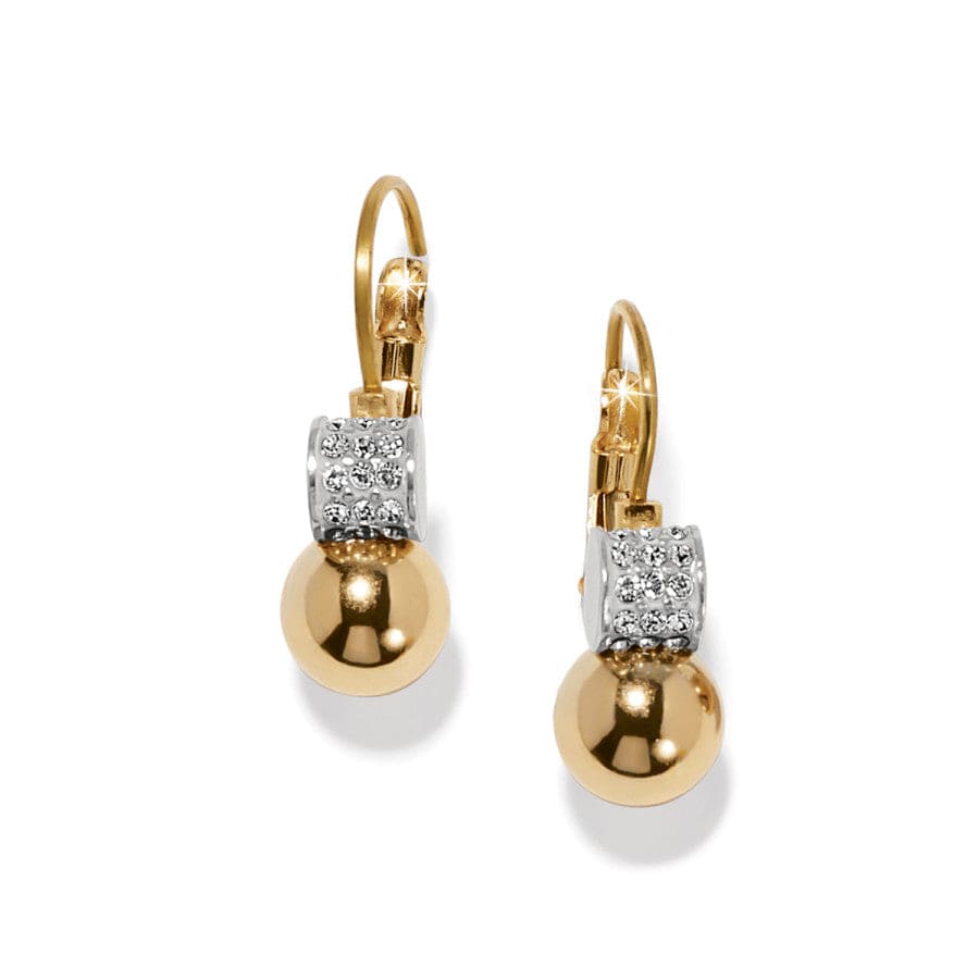 Meridian Petite Leverback Earrings Gold