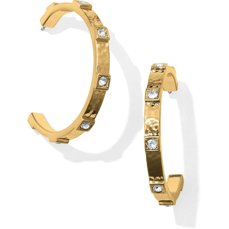 Meridian Zenith Station Hoop Earrings Gold