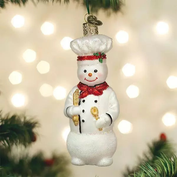 Old World Christmas Snowman Chef