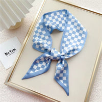 Skyline Check Luxe Scarf Necklace - Beau Kisses