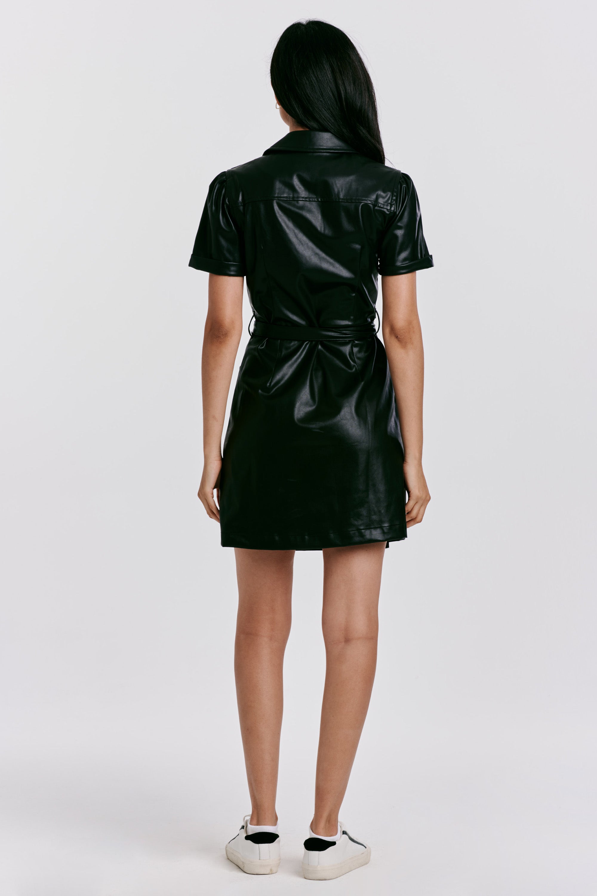 Kennedy Short Sleeve Wrap Dress Black