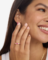 Heiress Ombre Ring Gold Pink - Beau Kisses