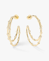 Big Ass Doubled Hoops Gold 1.5" - Beau Kisses