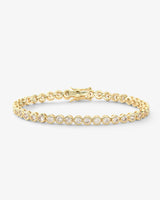 Grand Heiress Tennis Bracelet Gold - Beau Kisses