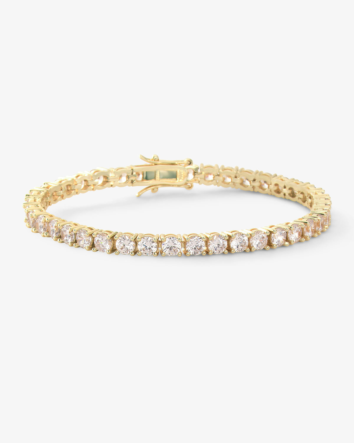 Grand Heiress Tennis Bracelet Gold - Beau Kisses