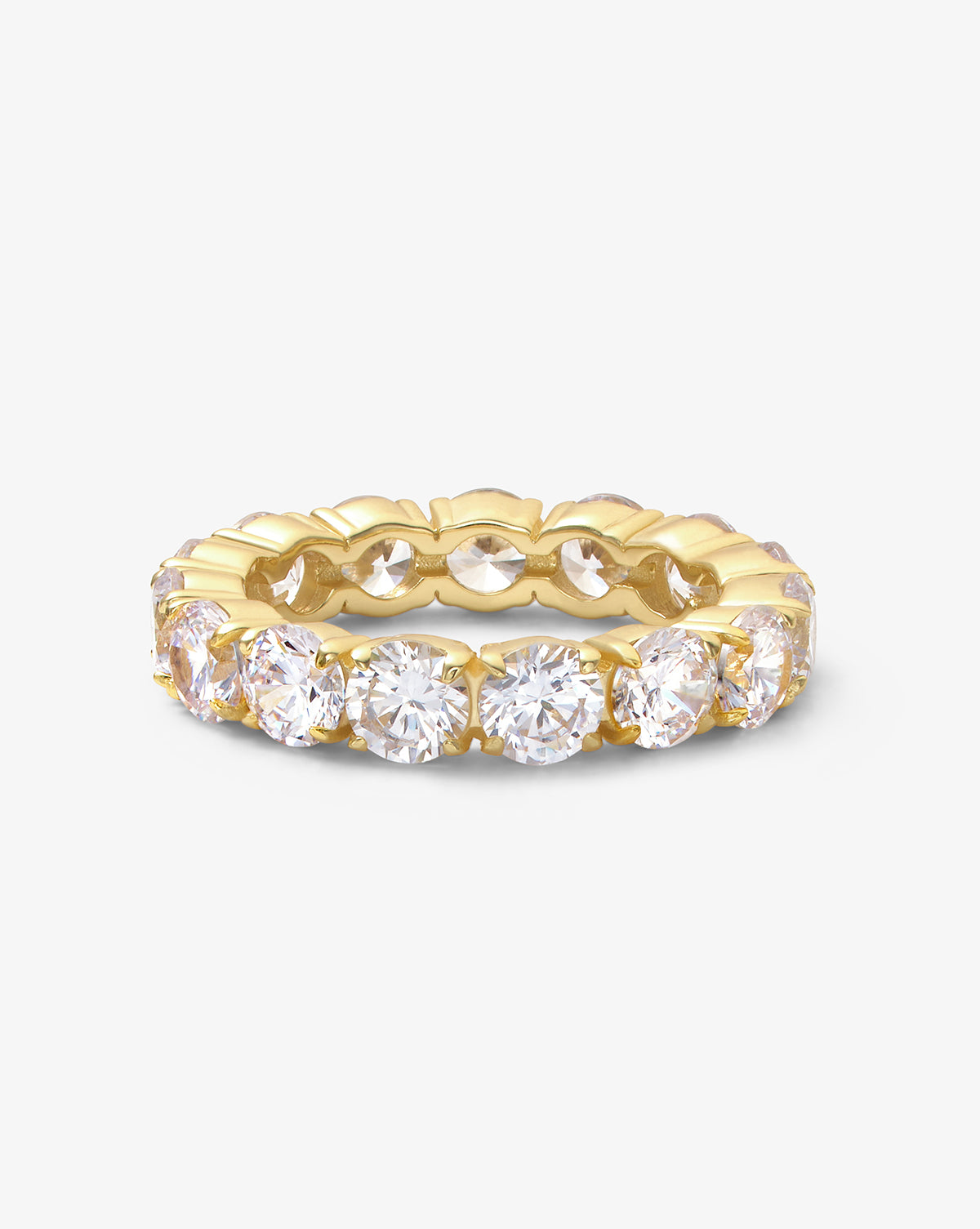 Grand Heiress Ring Gold White Diamondettes - Beau Kisses