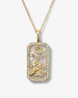 Zodiac Amulet Necklace Gold - Beau Kisses