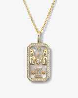 Zodiac Amulet Necklace Gold - Beau Kisses