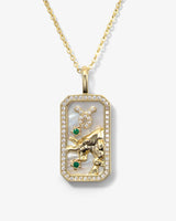 Zodiac Amulet Necklace Gold - Beau Kisses