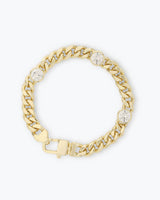 Julian Triple Diamond Cuban Chain Bracelet - Beau Kisses