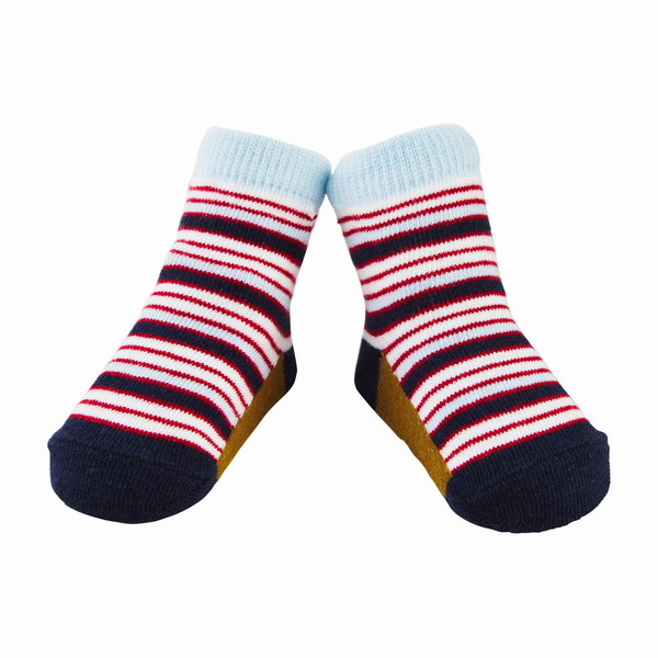 Blue And Red Stripe Socks  - ONLY ONE LEFT