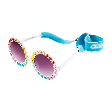 Toddler White Round Sunglasses - Beau Kisses