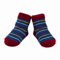 Navy Striped Socks - Beau Kisses