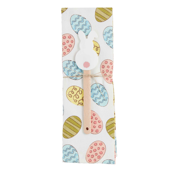 Bunny Spatula & Egg Towel Set