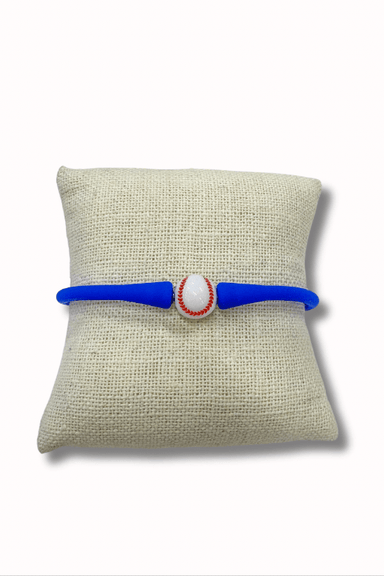 Silicone Bracelet With Baseball Bead - Beau Kisses