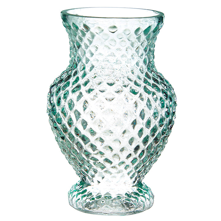 Green Textured Vase 8"