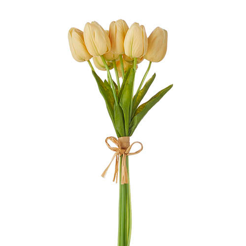 Real Touch Yellow Tulip Bundle 15"